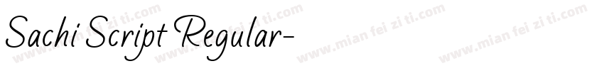 Sachi Script Regular字体转换